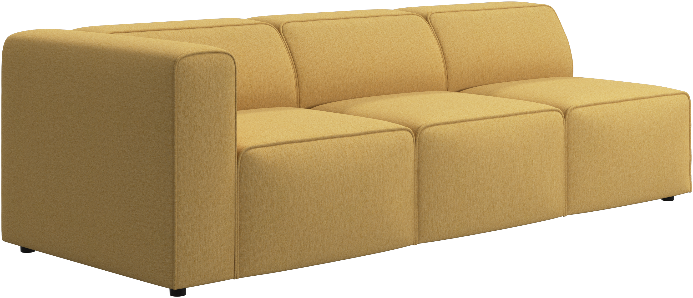 ボーコンセプト マスタード色 3人掛けソファ